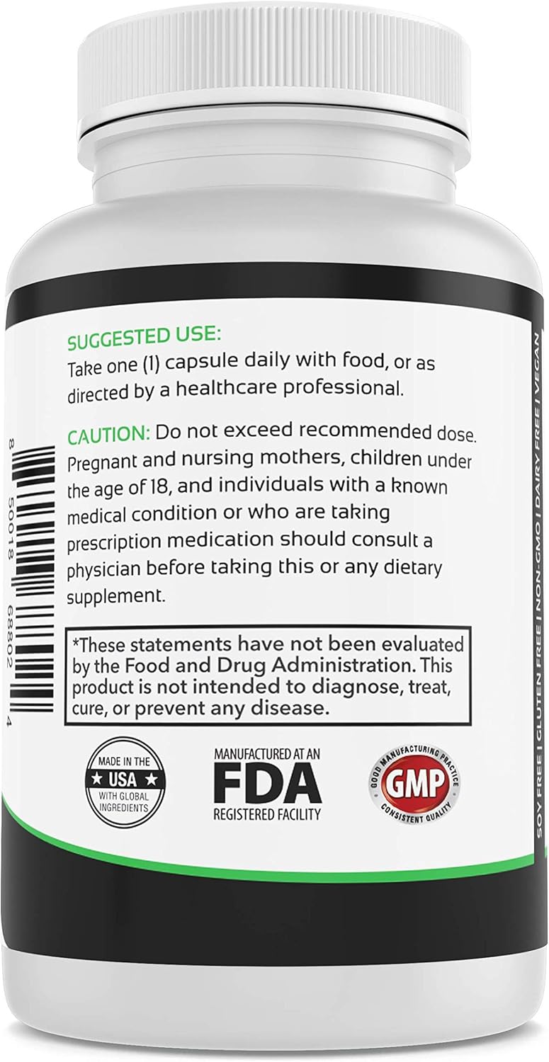 Suplemento Ácido R-lipoico 300 mg por cápsula, 120 unidades