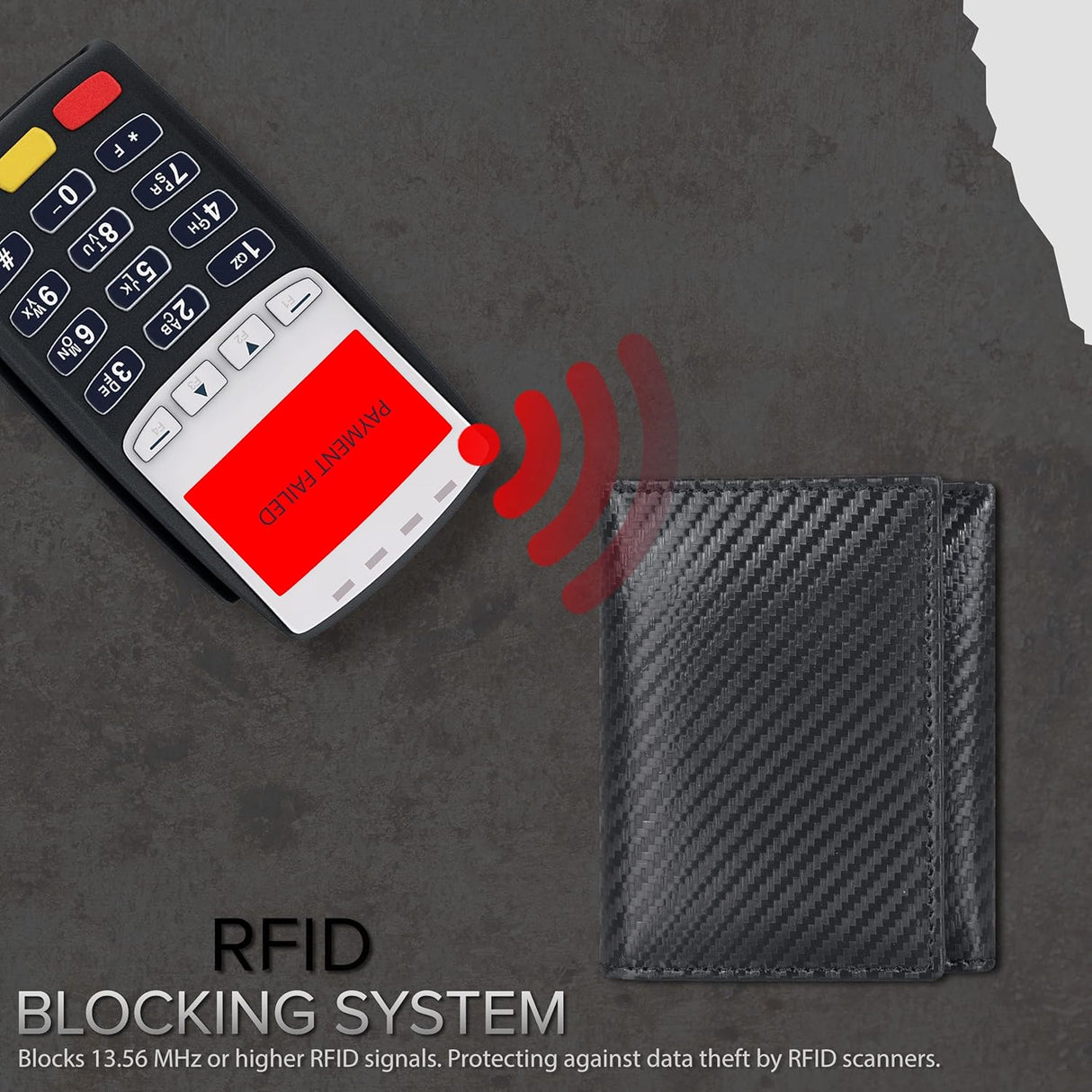 Billetera de Piel Trifold para Hombre - RFID, 9 Tarjetas, 2 ID