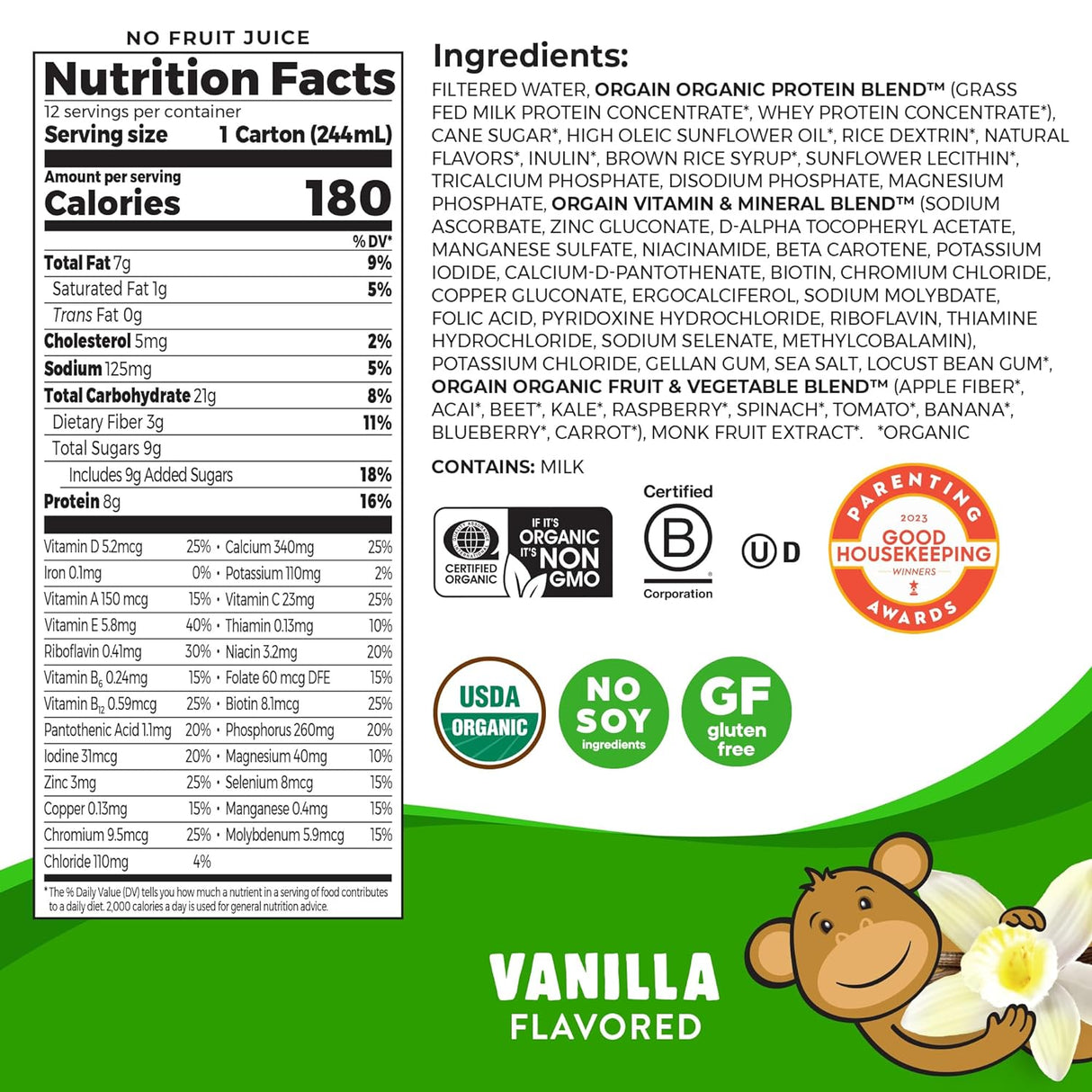 Batido Nutricional Infantil de Vainilla, Proteína y Vitaminas