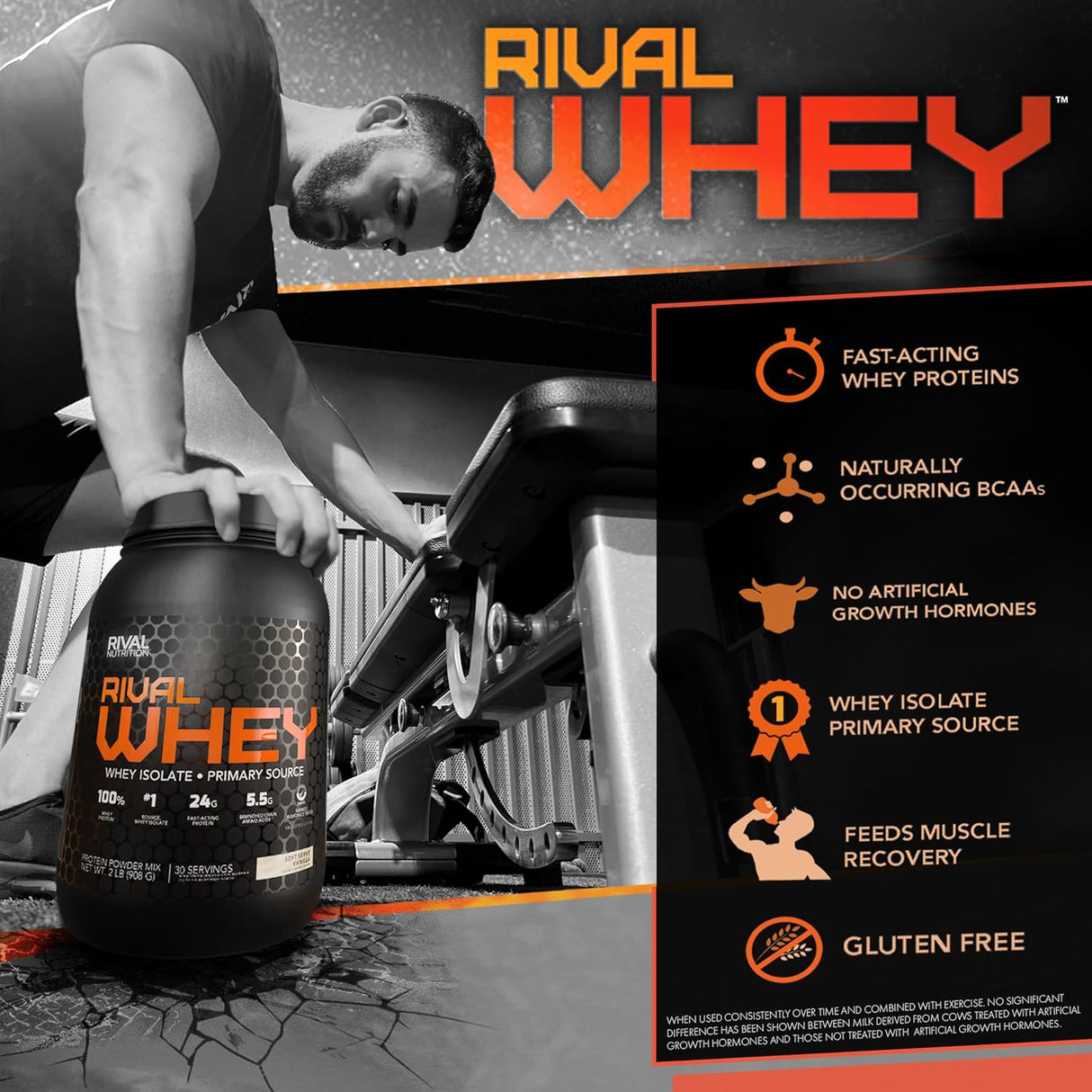 Rival Whey Soft Serve Vainilla 5lb