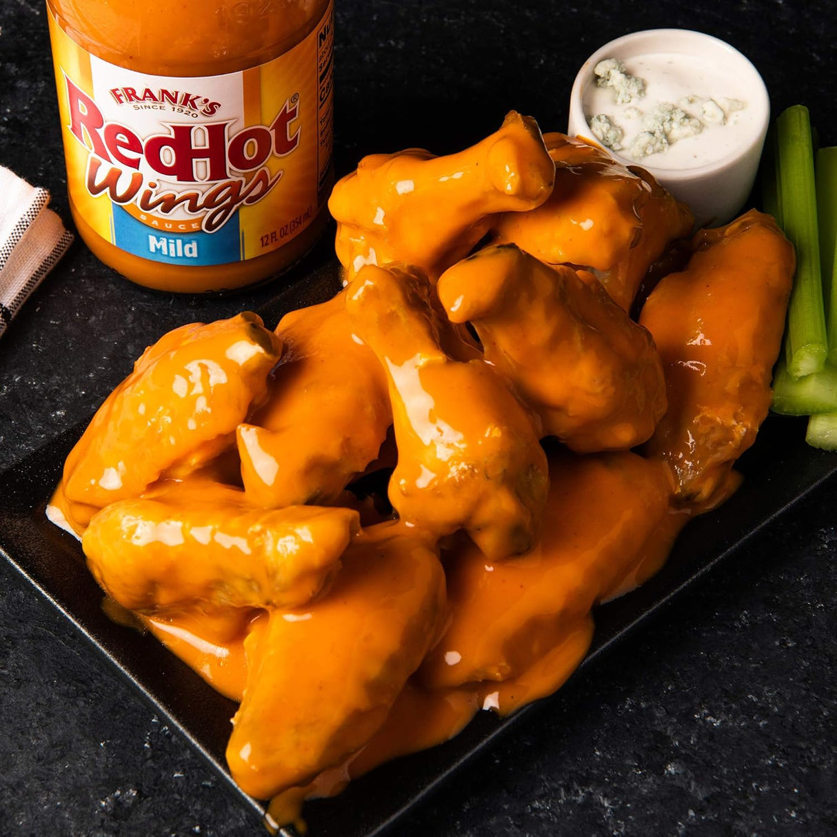 Frank's RedHot Salsa picante de alas suaves, 12 onzas líquidas