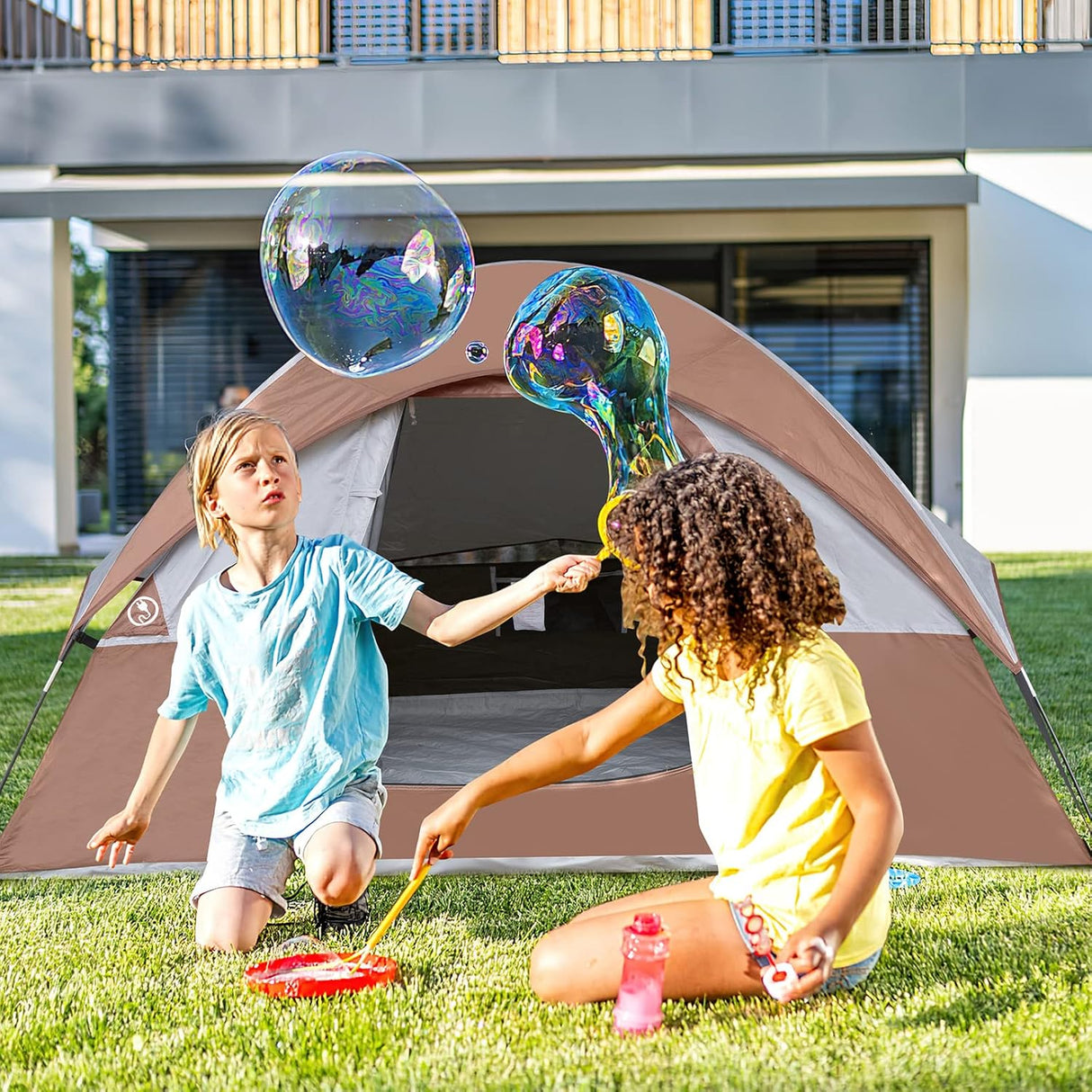 Tienda de campaña 2 personas, impermeable, fácil montaje, modelo X.