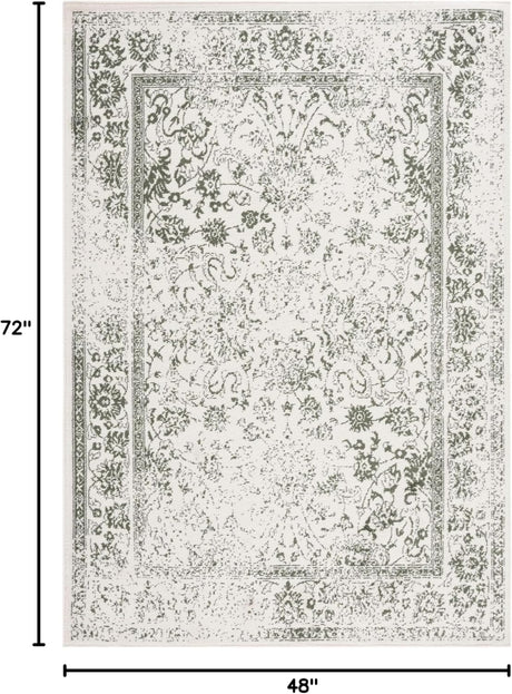 Alfombra de área, diseño oriental, fácil cuidado, modelo ADR109X-4