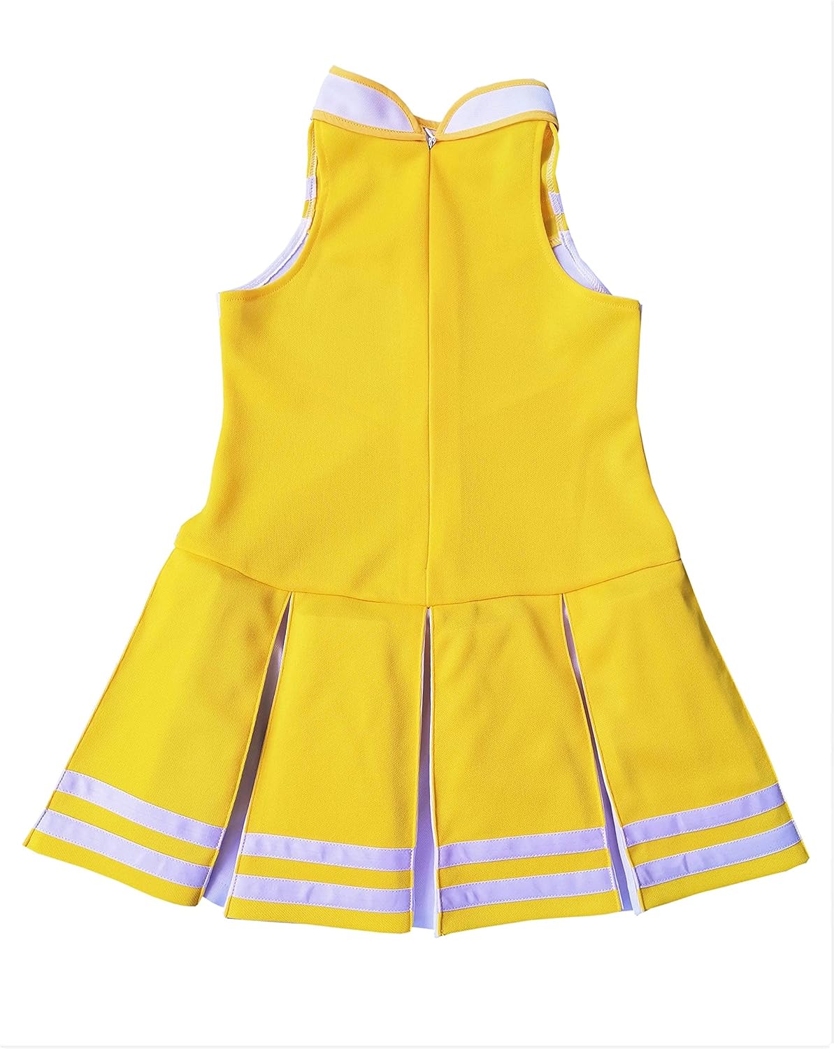 Disfraces de animadora para niñas talla S amarillo y blanco