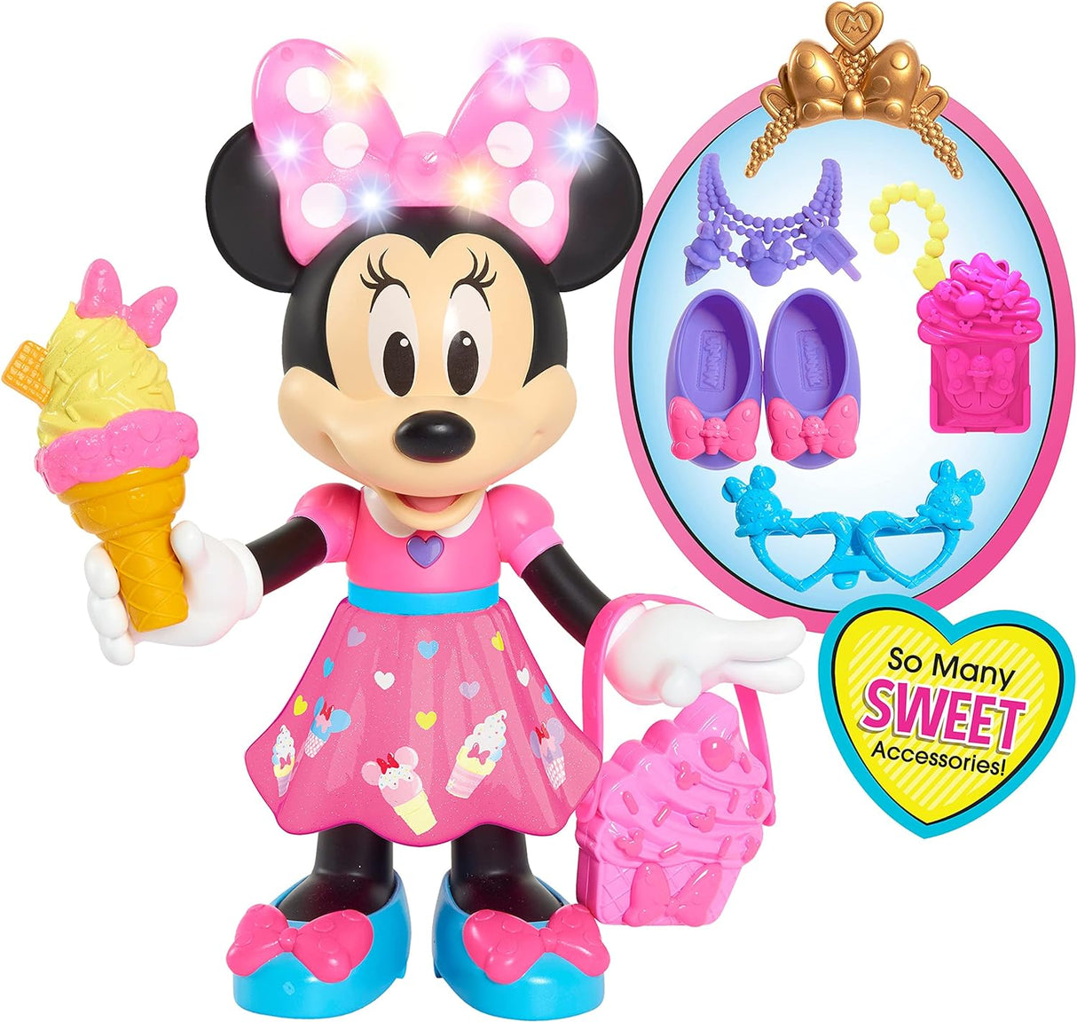Muñeca Interactiva Minnie Mouse, Disney Junior, 10 Pulgadas