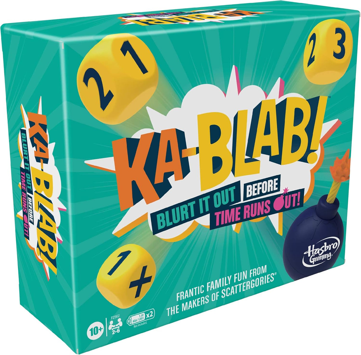 Juego Ka-Blab! de Hasbro Gaming, familiar y divertido para 2-6 jugadores
