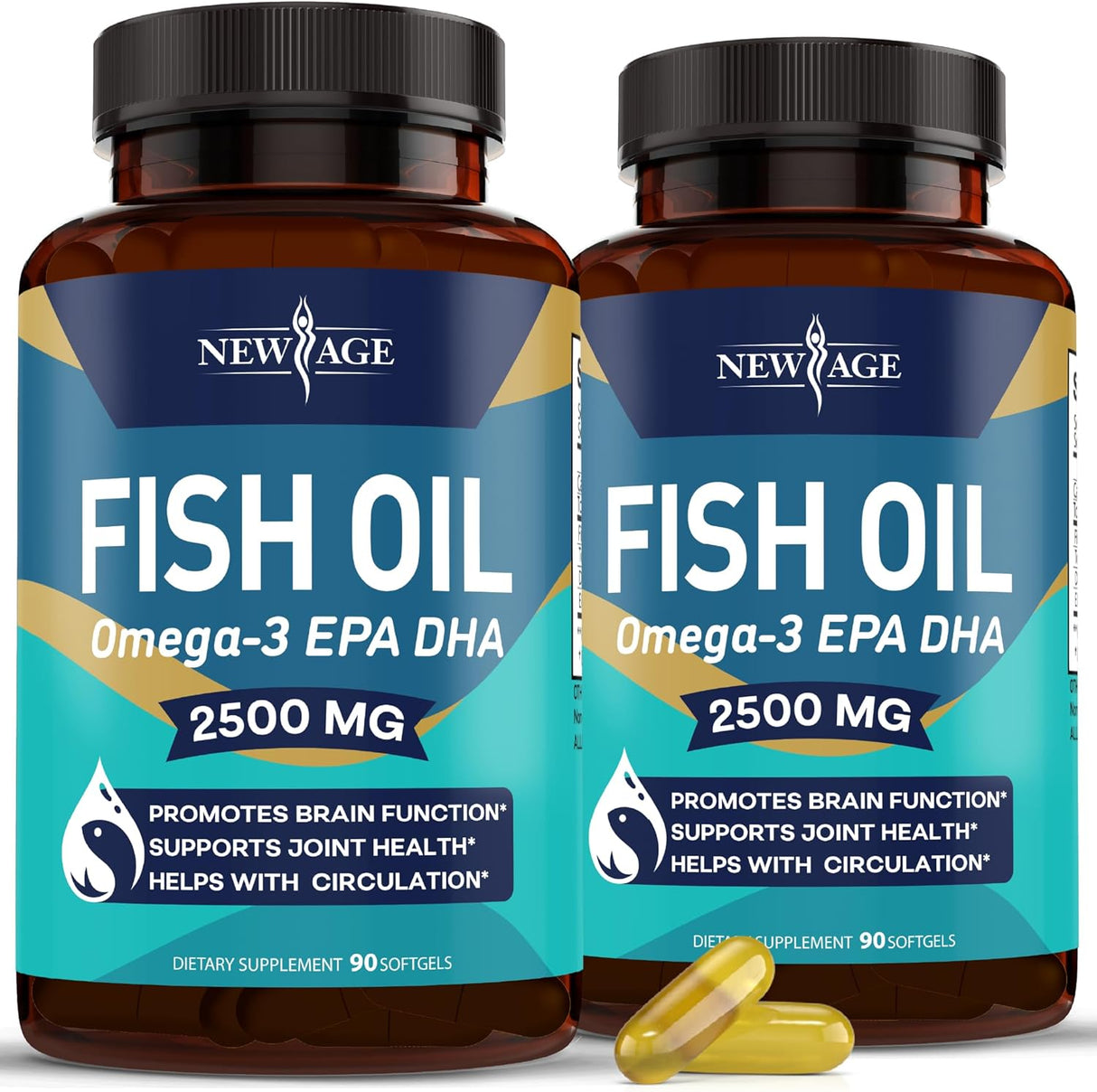 Aceite de pescado Omega 3 2500 mg - Suplemento sin gluten