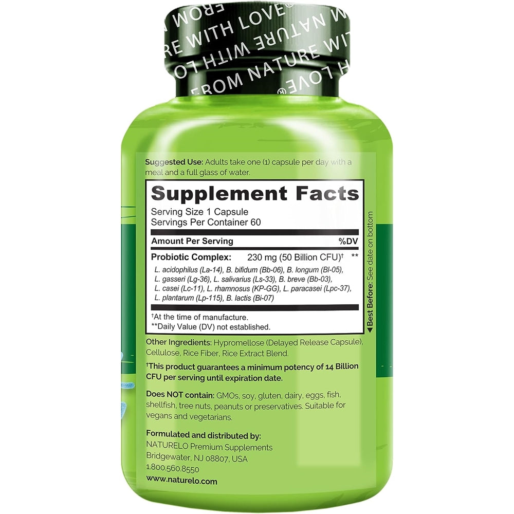 Suplemento probiótico 50 mil millones de UFC 11 cepas