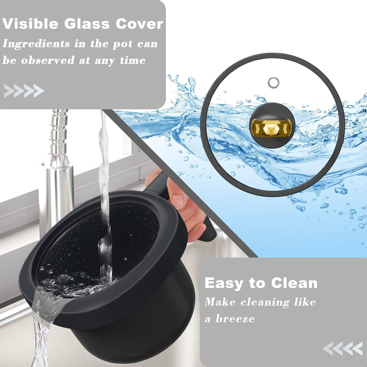 Arrocera TOPWIT 2 Tazas, 1.2L, Antiadherente, Portátil