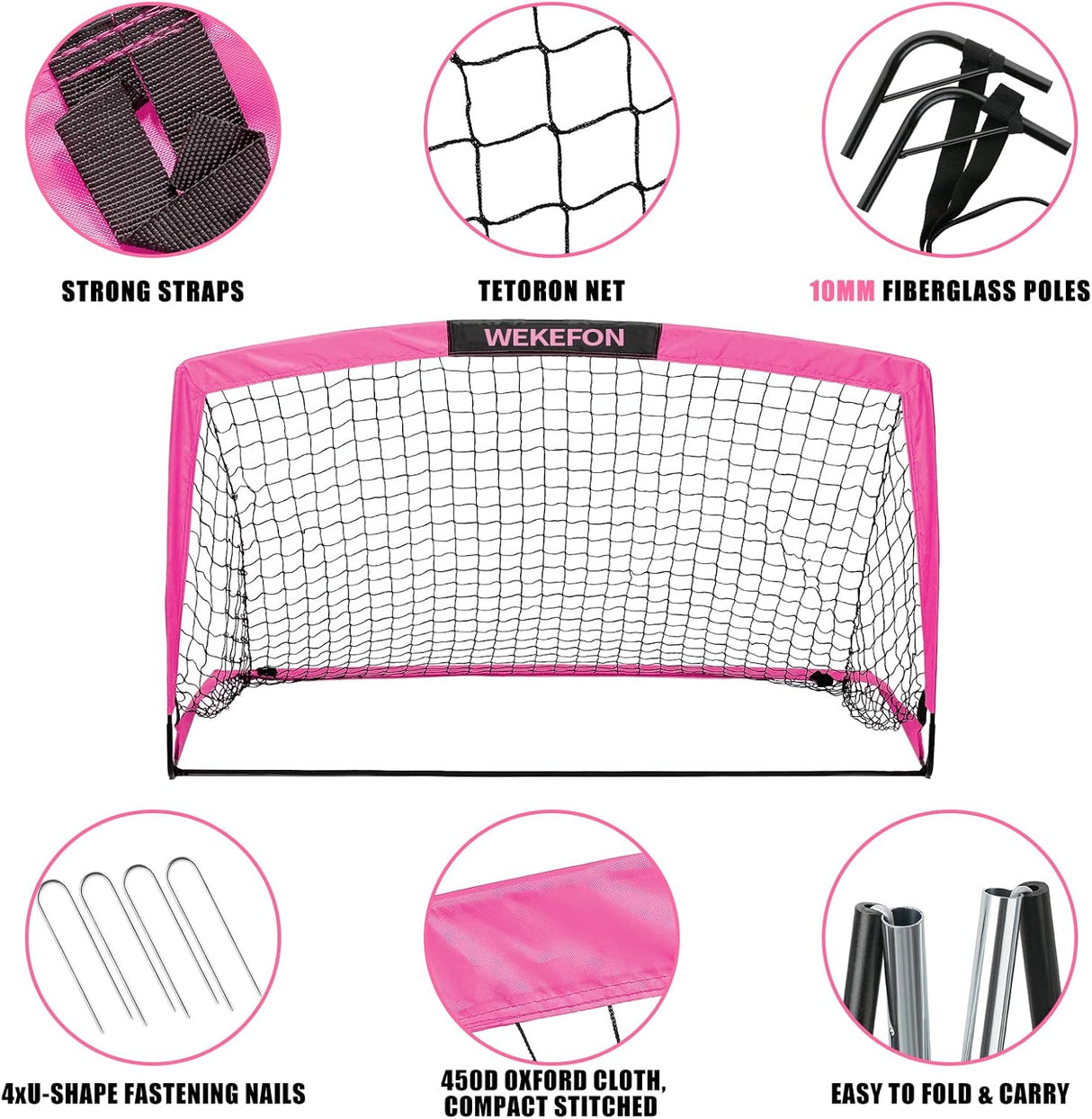 Porteria portatil, para juego con bolsa transparente