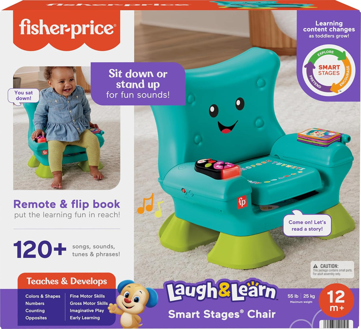 Silla de Aprendizaje Fisher-Price con Música y Luces, 1+ Años