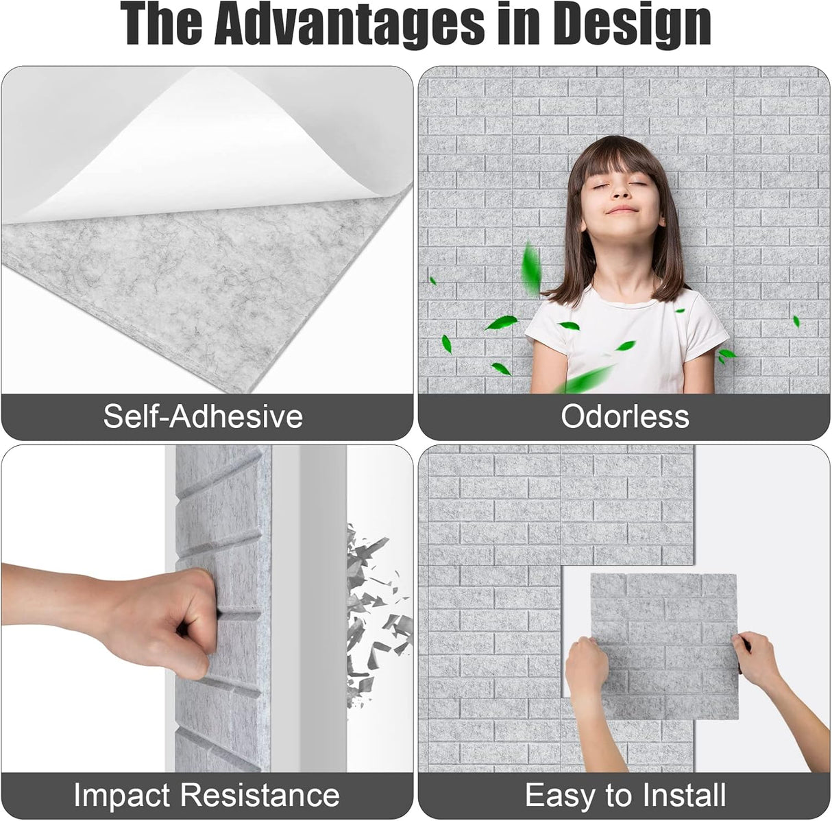 Paneles acústicos Tutmyrea 12 PCS, autoadhesivos, 12x12x0.4