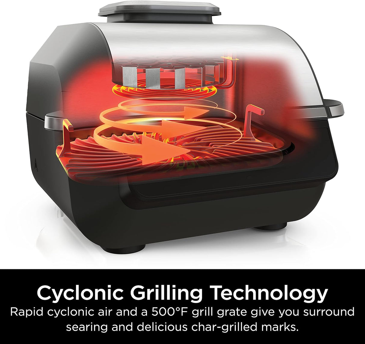 Parrilla de interior 6 en 1 con freidora de aire