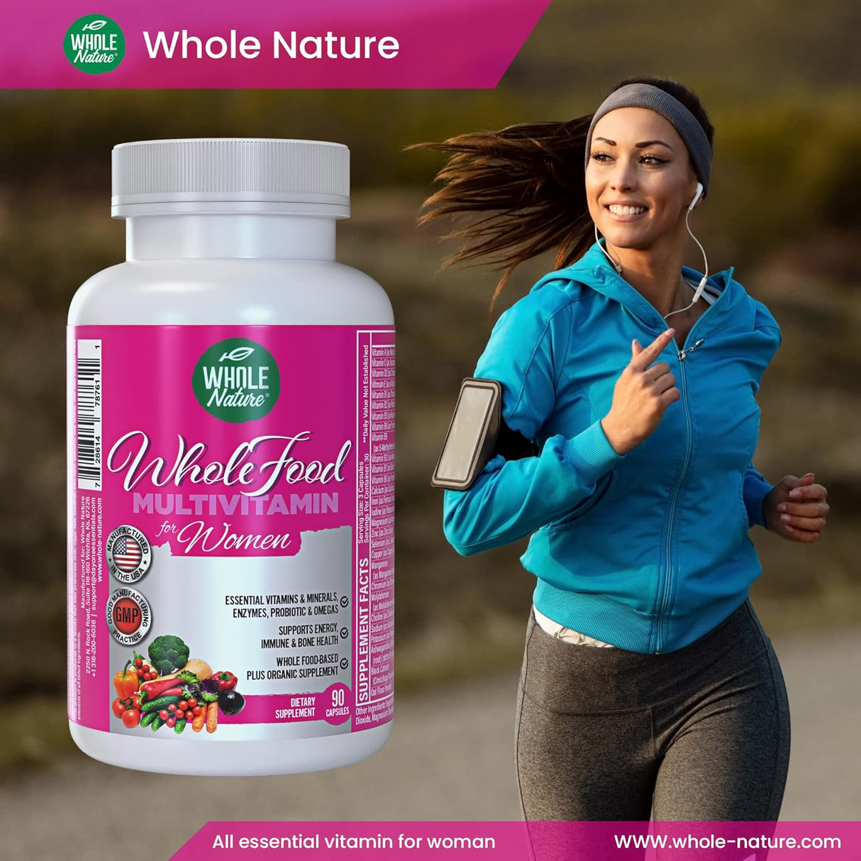 Multivitamínico Integral para Mujeres - 90 Cápsulas Veganas