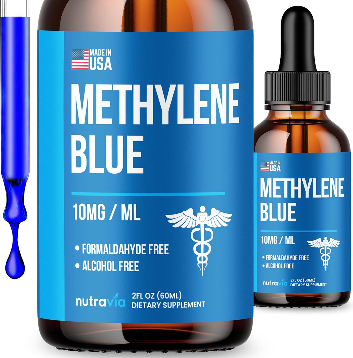 Methylene Blue 99.99% Suplemento Líquido Alta Absorción 2oz