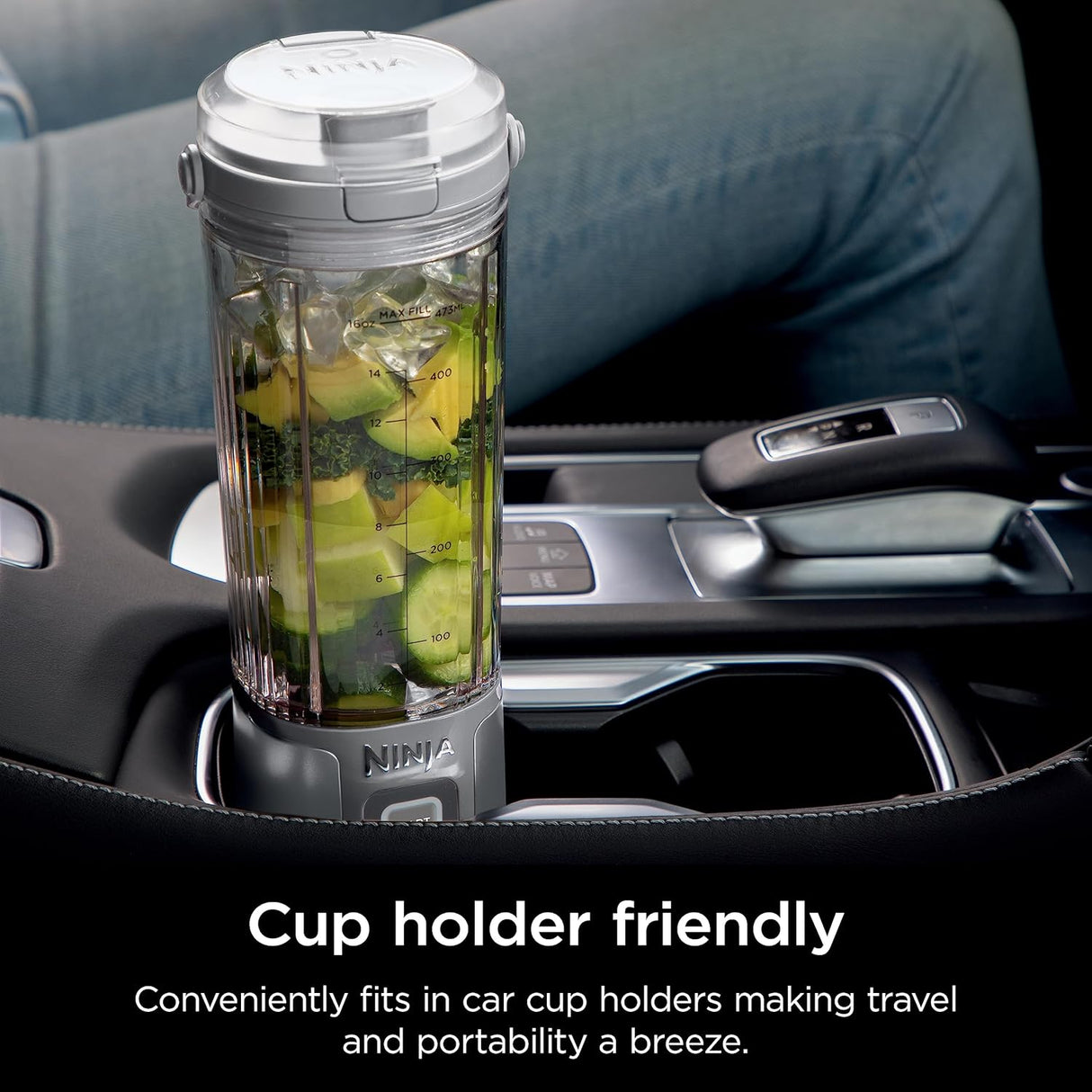 Licuadora portátil inalámbrica recipiente de 18 onzas