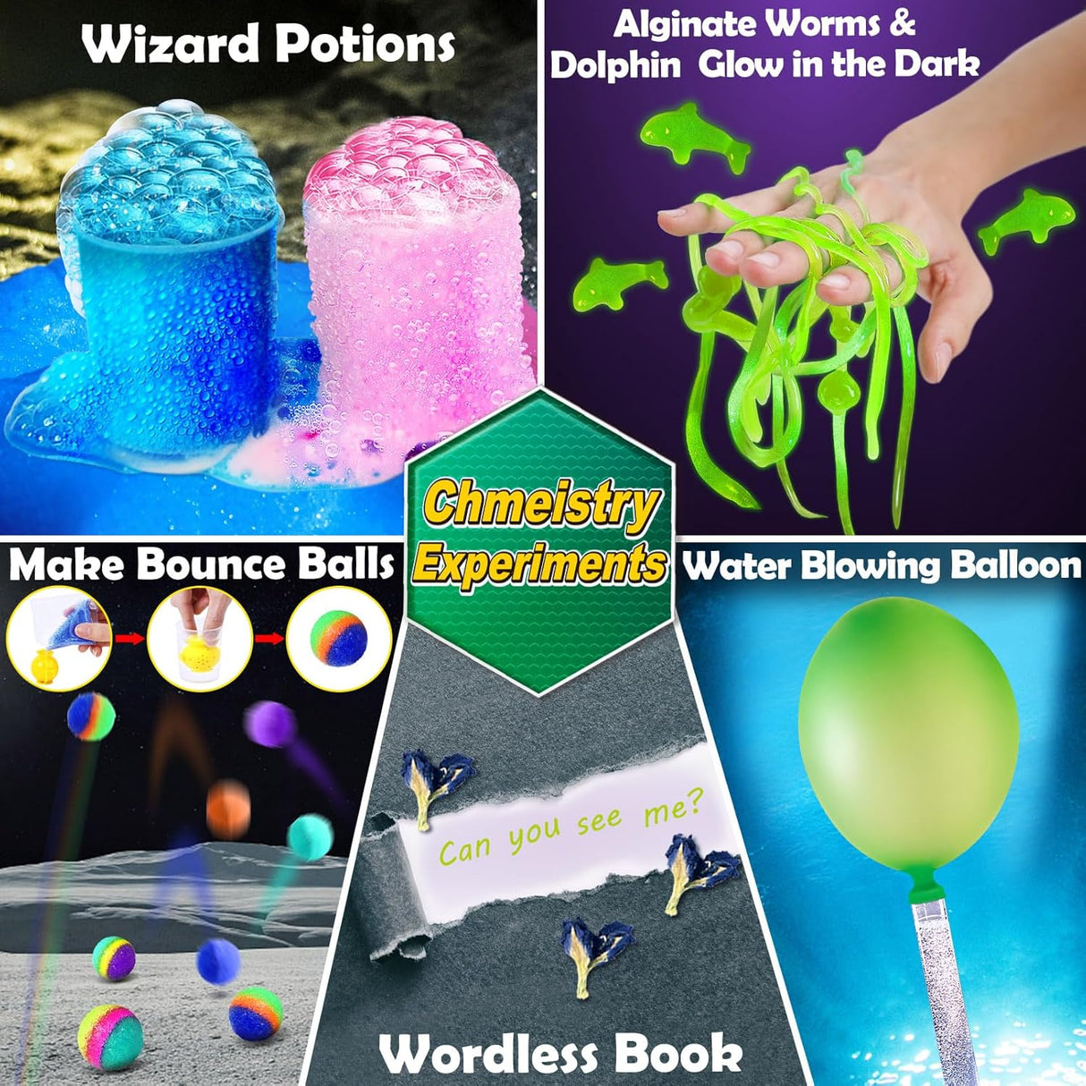 Kit de Experimentos UNGLINGA 150, Juguetes Educativos STEM