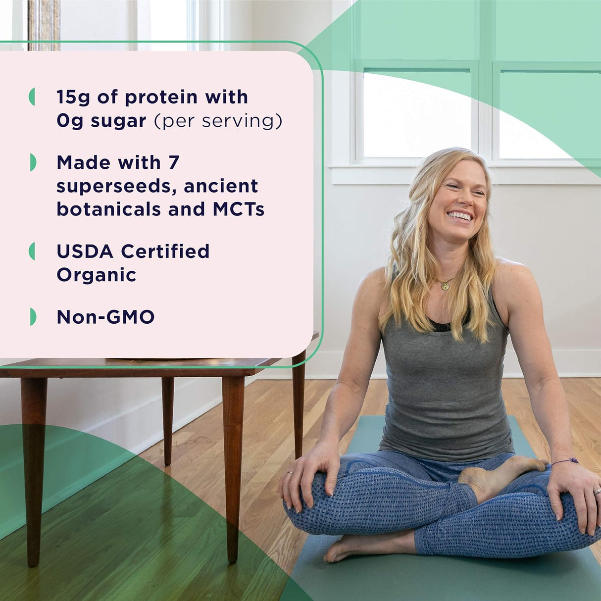 Proteína Vegetal Orgánica Vegana +, Sin Azúcar Añadido