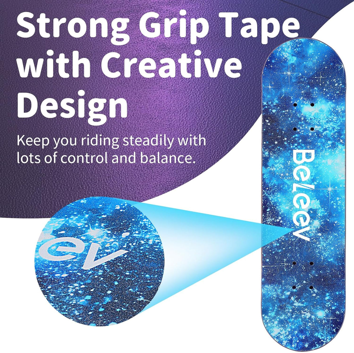 Patineta Completa para Principiantes, 31"x8", Deck de Arce