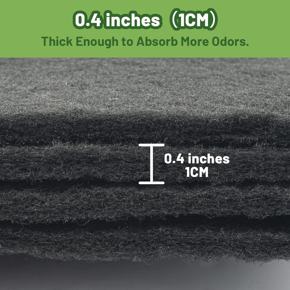 Filtros de Carbón para Areneros de Gatos 6x6.5 Pulgadas