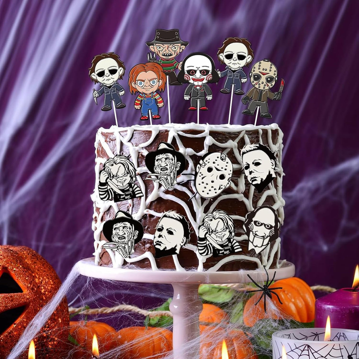 Moldes de Fondant de Personajes de Terror - Silicona para Repostería