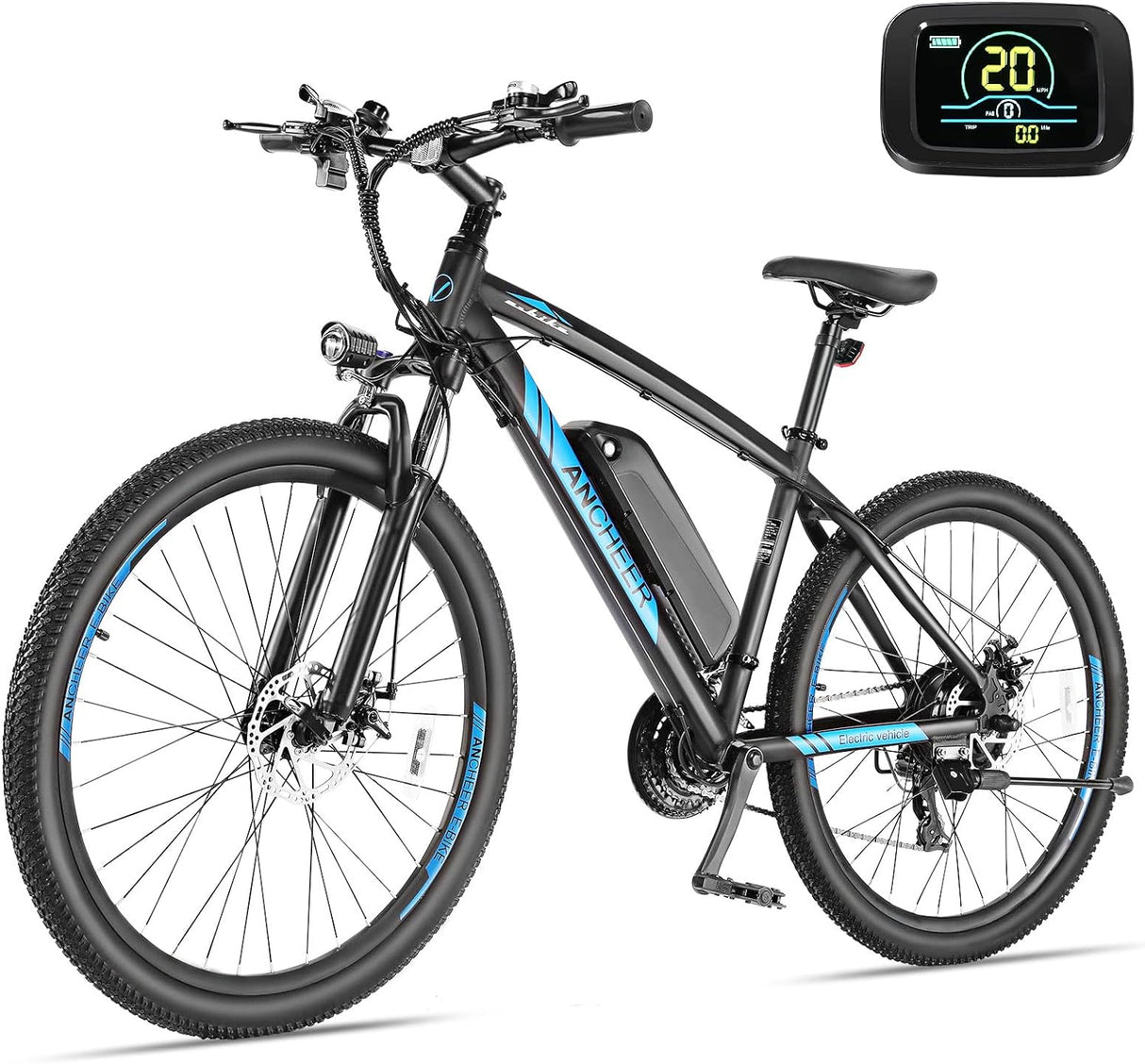 Bicicleta eléctrica ANCCHER 750W, 60 millas, 48V, montaña 27.5