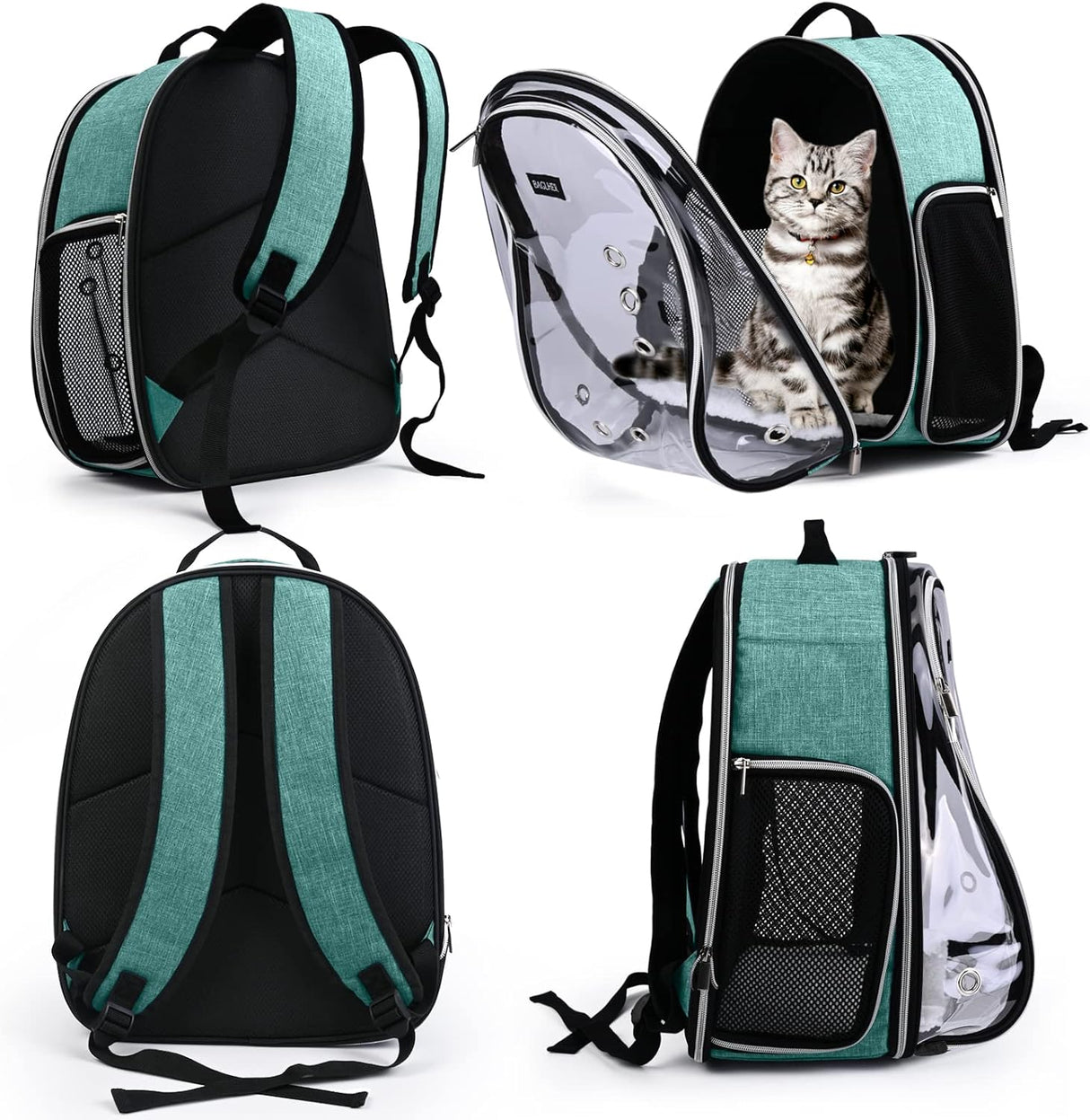 Mochila transportadora de gatos de burbujas