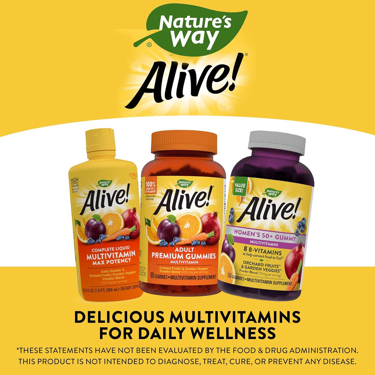 Suplemento Alive vitaminas multivitaminas 150 gomitas