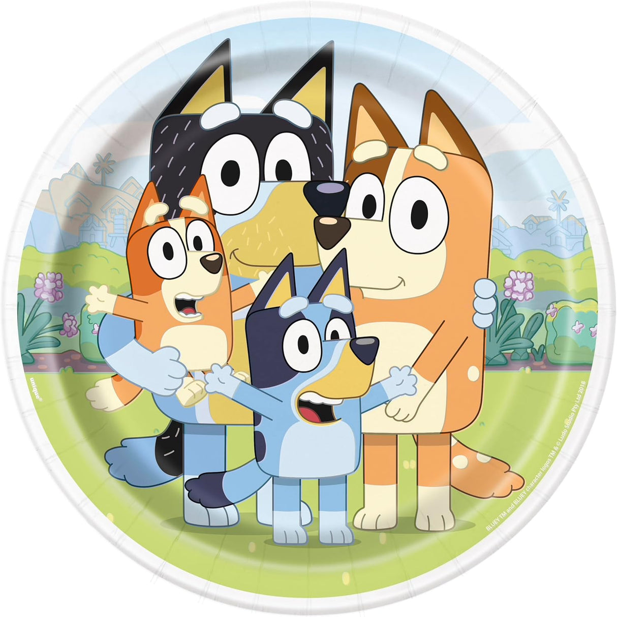 Set de Fiesta de Cumpleaños Bluey con Platos y Servilletas