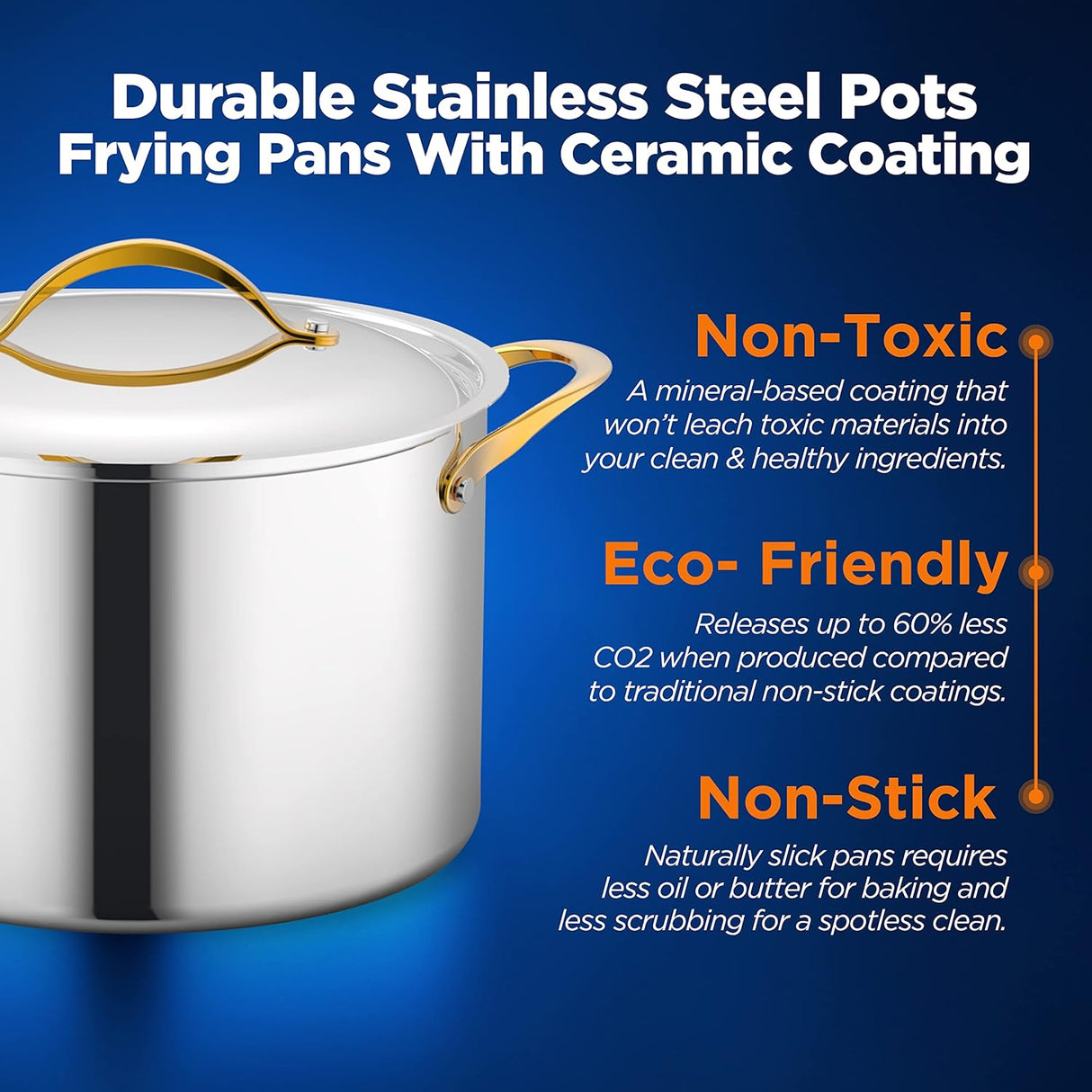 Juego de ollas de cocina NUTRICHEF NCSTS16