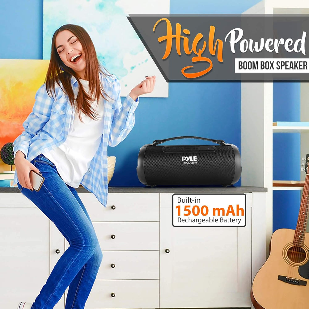 Altavoz inalámbrico portátil Bluetooth Pyle PBMSPG1BK