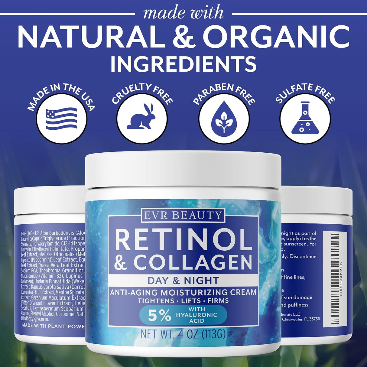 Crema de retinol para la cara EVR BEAUTY