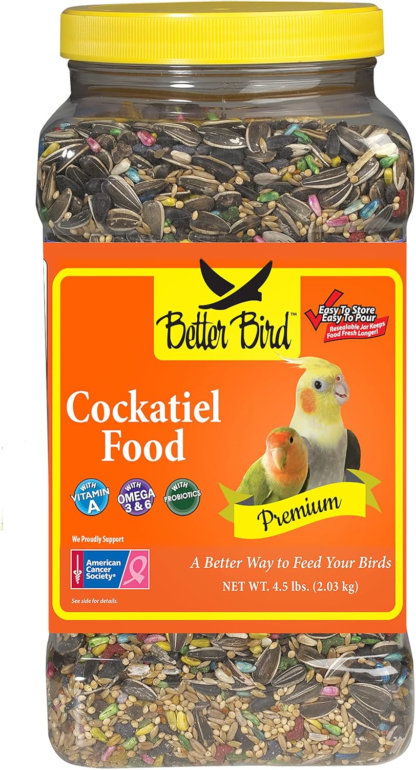 Better Bird, Alimento de cacatúa premium, tarro de 4.5 libra