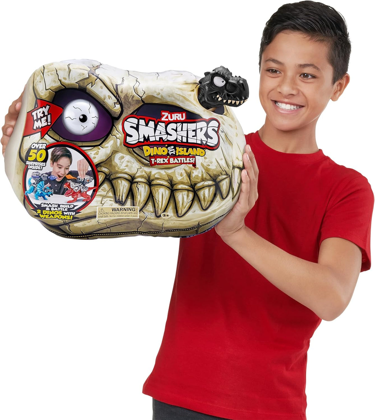 Island Smashers Dino Batallas T-Rex de ZURU 50+ Sorprensas