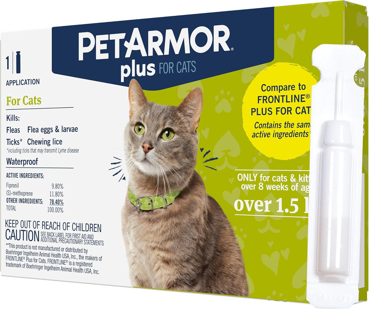 Tratamiento Antipulgas de pulgas y garrapatas para gatos