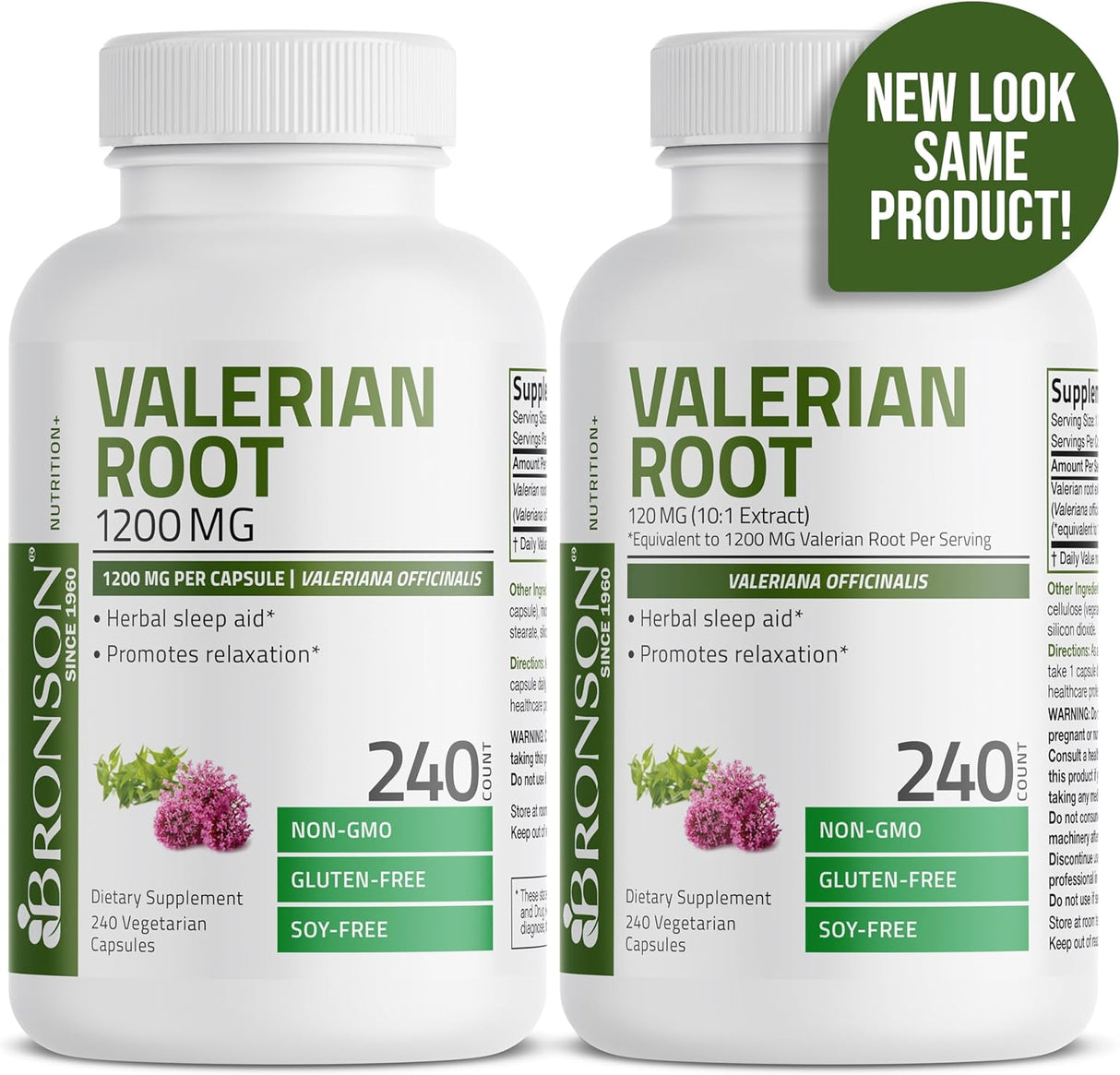 Suplemento de raíz de valeriana Promueve la relajación 240 u