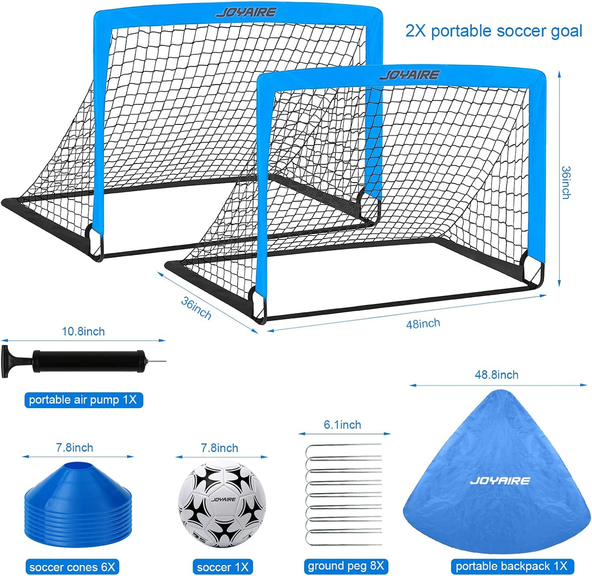Porterías de fútbol para patio trasero para niños JOYAIRE