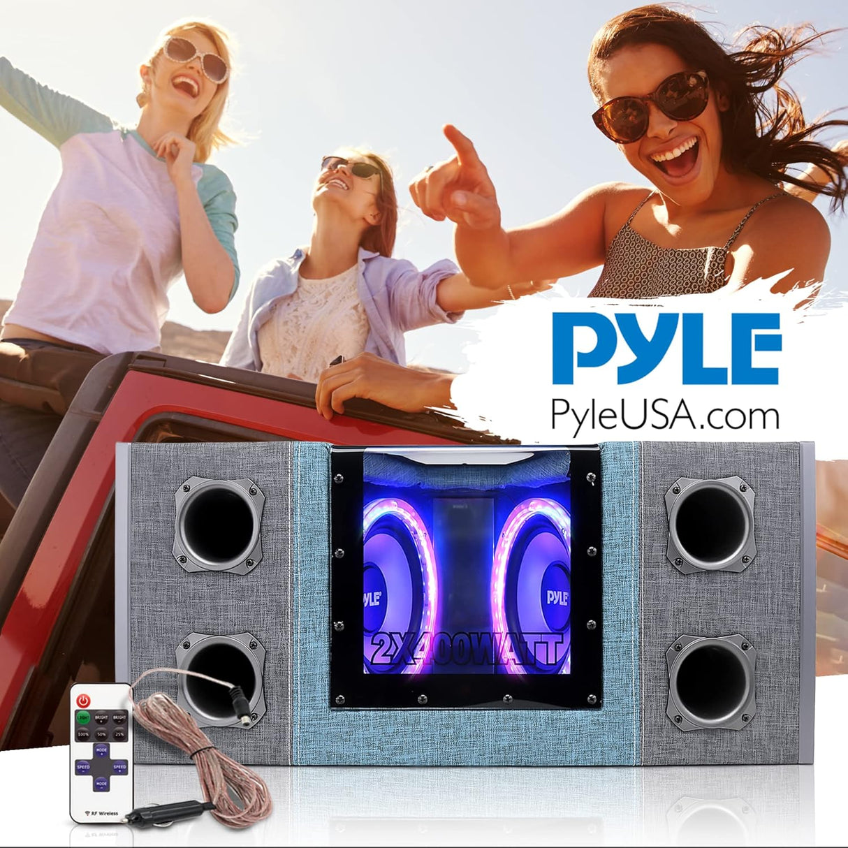 Parlantes ventilado plateado PYLE PLBNPS28