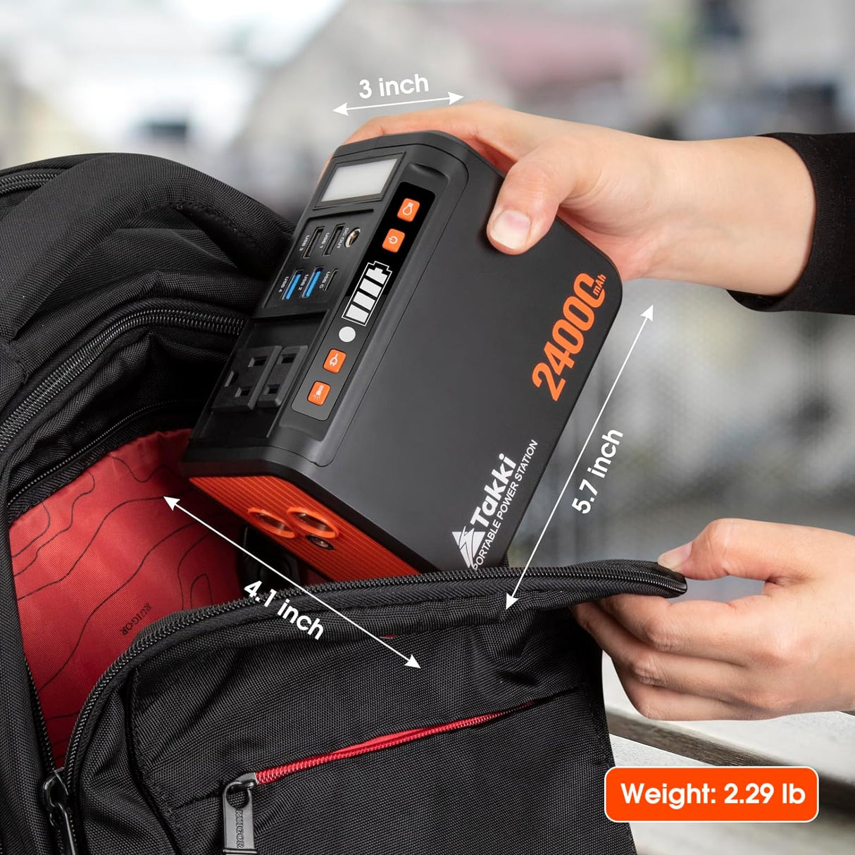 Takki Portable Power Station 88Wh, Solar Generator Power Bank