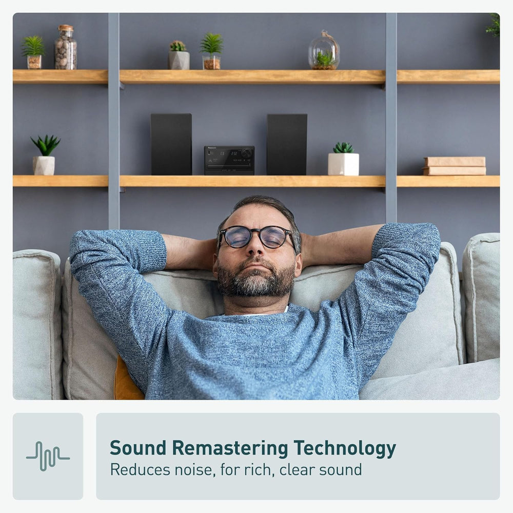 Sistema Estéreo Compacto Panasonic con Bluetooth y CD SC-PM270PP-K