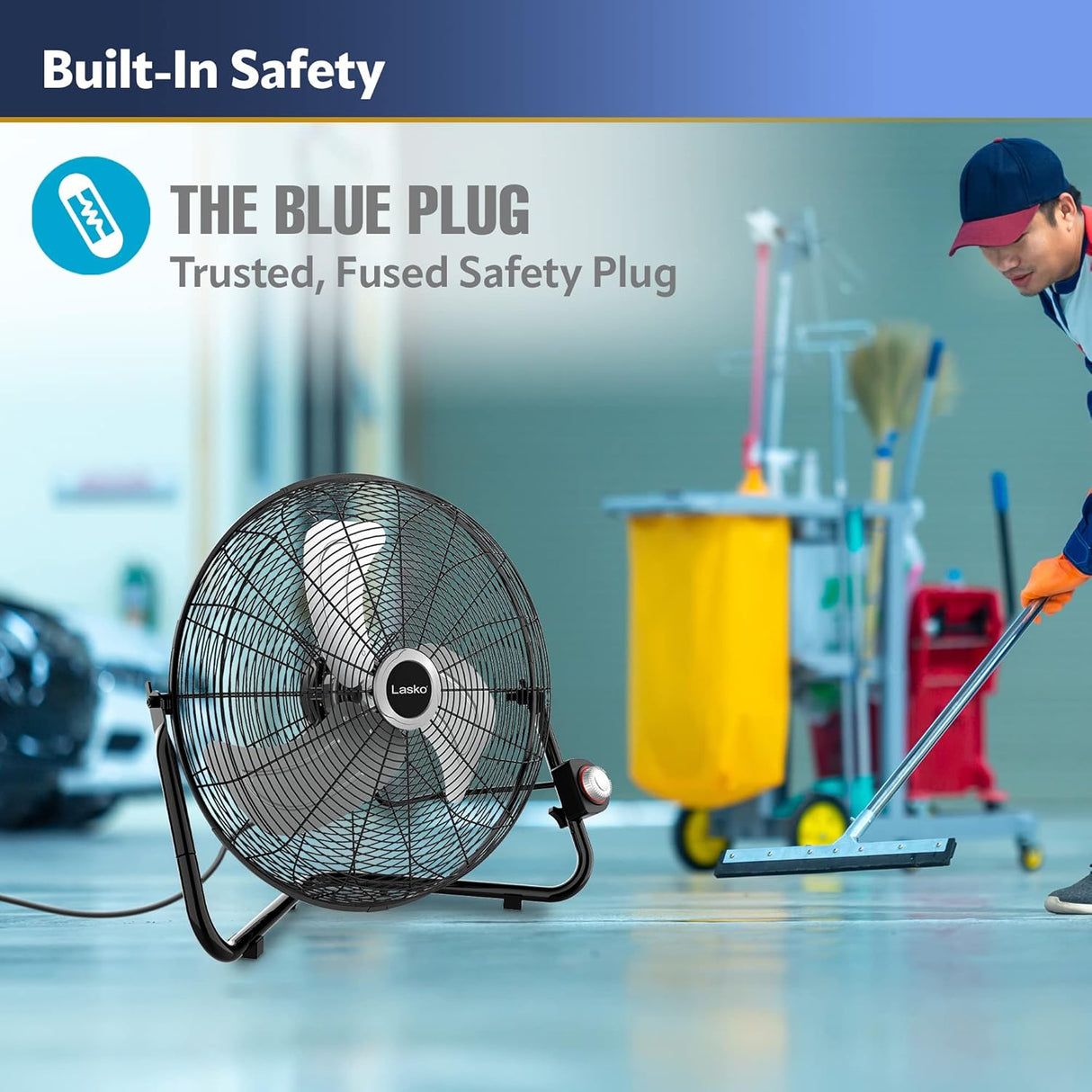 Lasko Ventilador de Alta Velocidad, Montaje Rápido, 2264QM