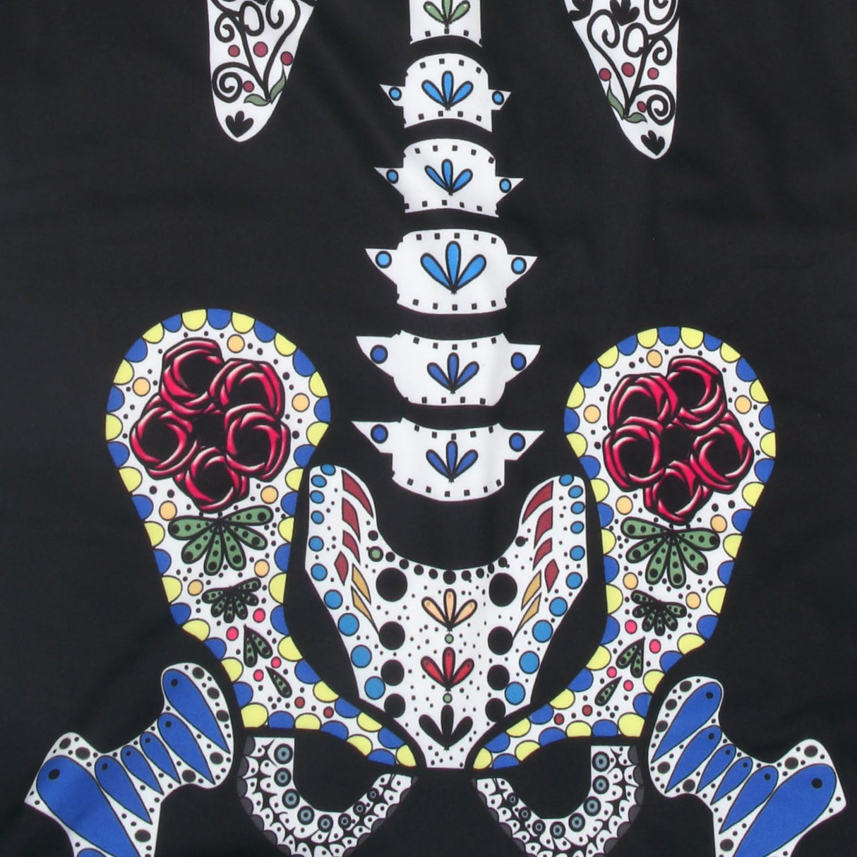 Disfraces de Esqueleto de Halloween negro talla L