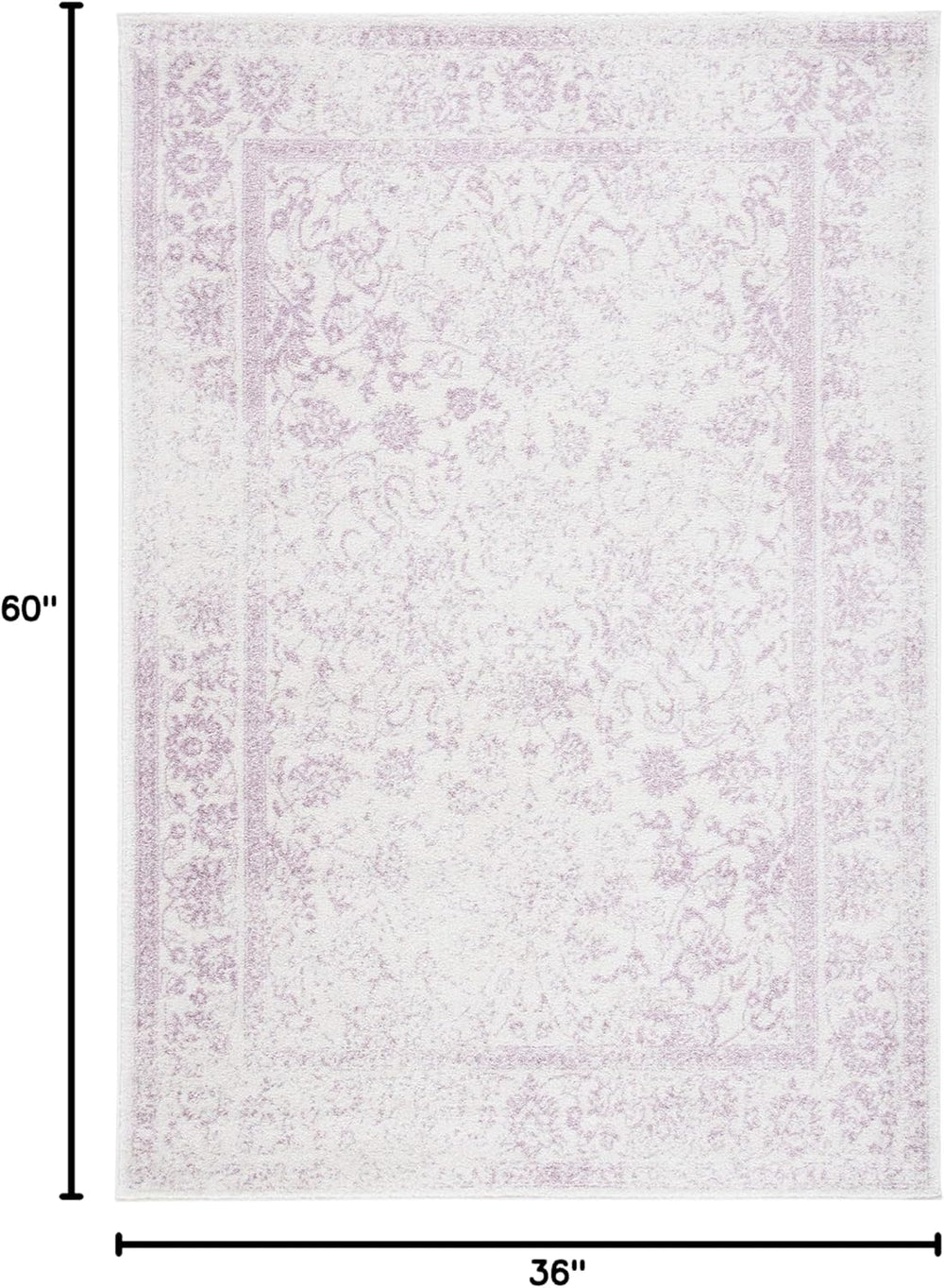 Alfombra Acento Oriental Distressed, No Desprende Pelusa, ADR109U