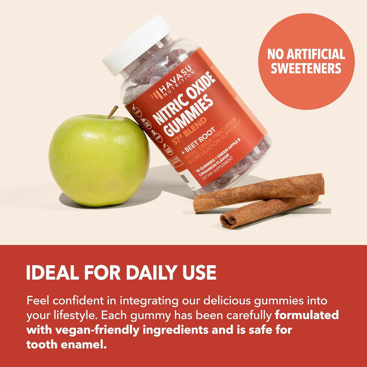 Gomitas de óxido nítrico con L-arginina y raíz de remolacha