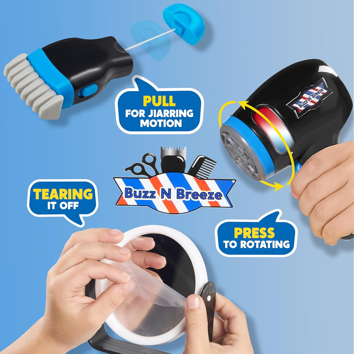 Juego de peluquería JOYIN, 23 piezas, kit de afeitado, 3+ años