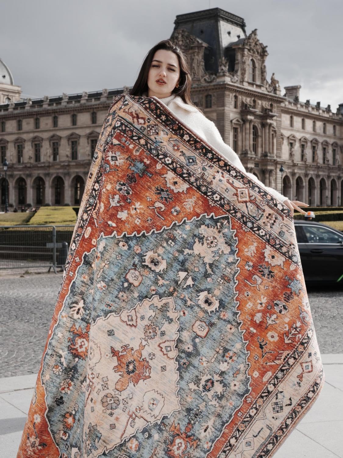 Alfombra tribal bohemia de 8 x 10 para sala 123456 Lahome