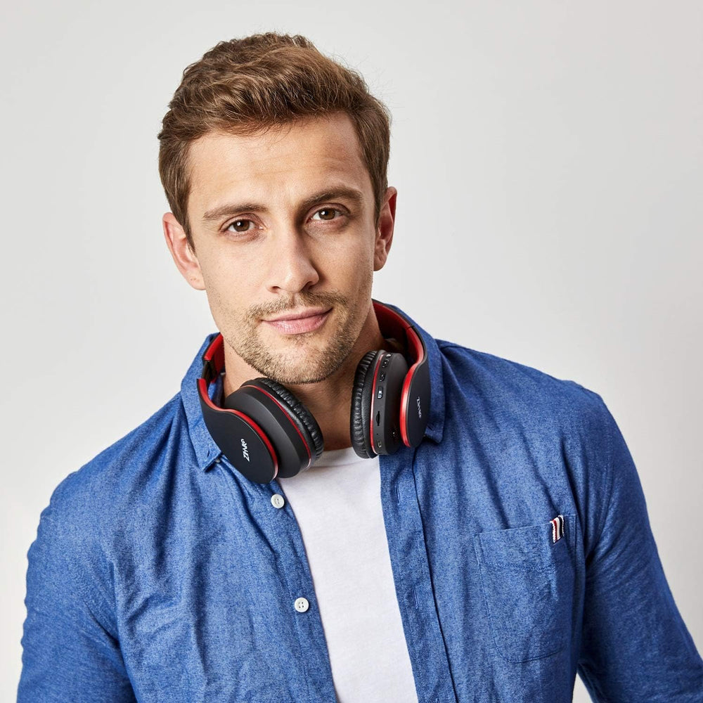 Auriculares ZIHNIC Bluetooth, Plegables, Inalámbricos y Con Cable