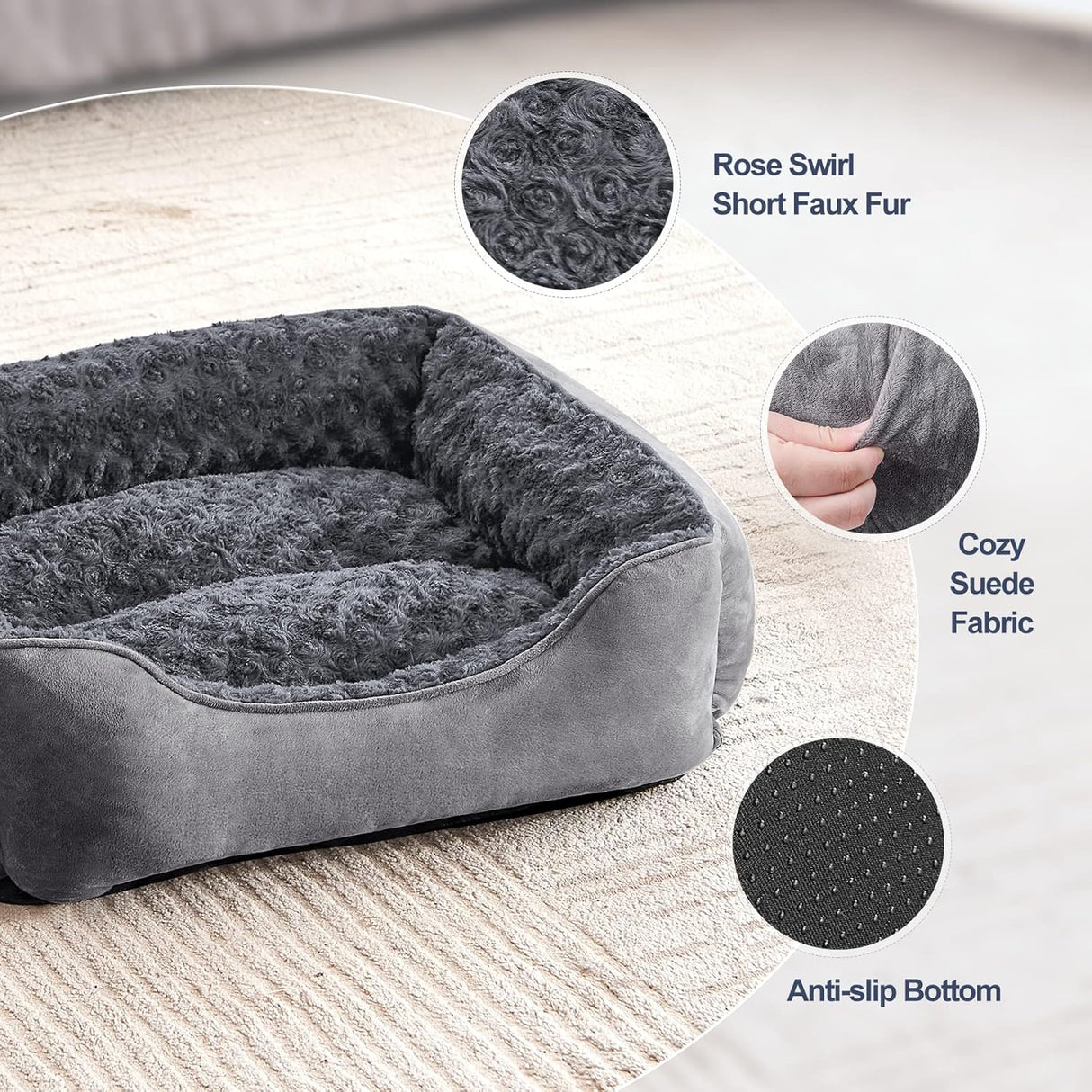 Cama para perros JOEJOY, suave, ortopédica y lavable, modelo