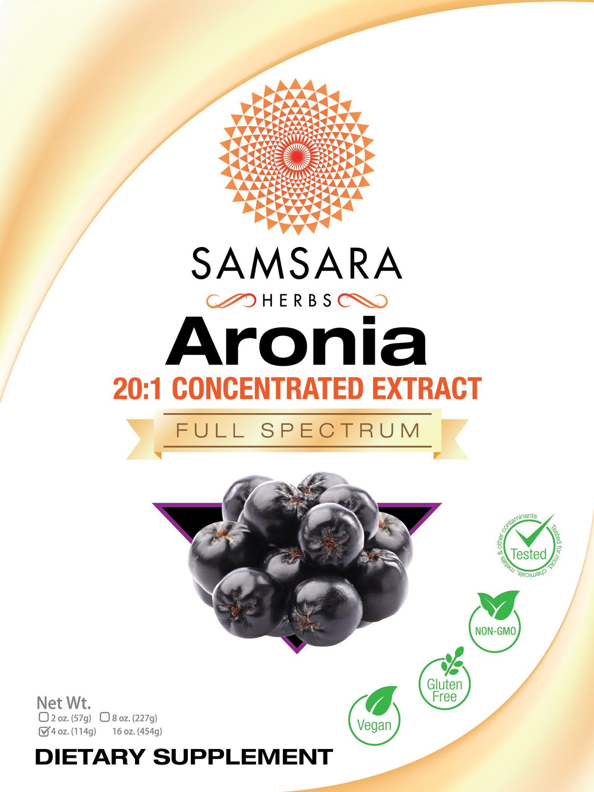 Aronia Berry Extract Powder 20:1 Concentration