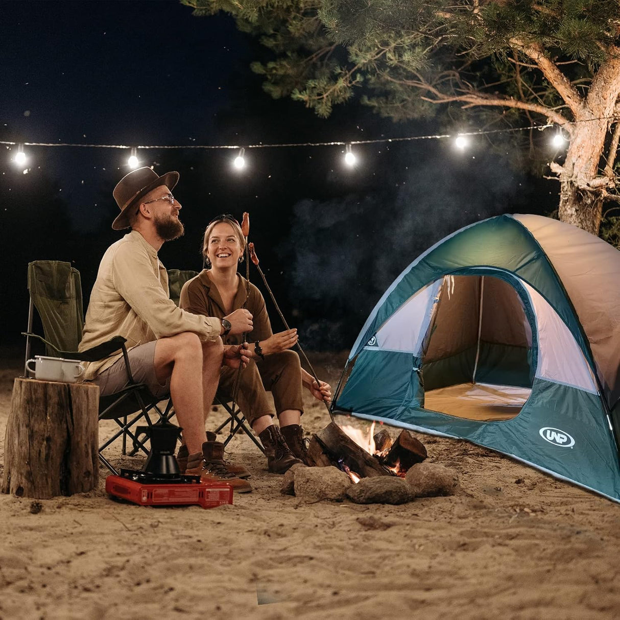 Tienda de Camping 2 Personas, A Prueba de Agua, Modelo X123